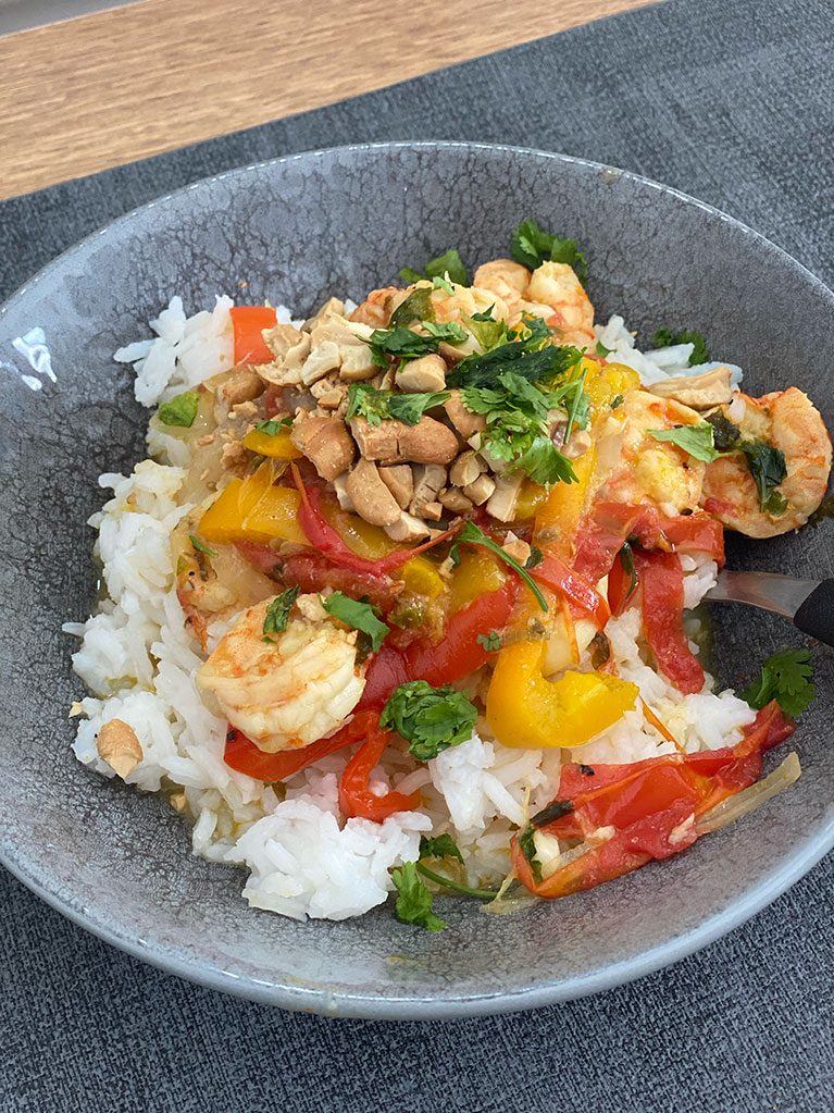 Moqueca, plated — Bahian cuisine at its richest.