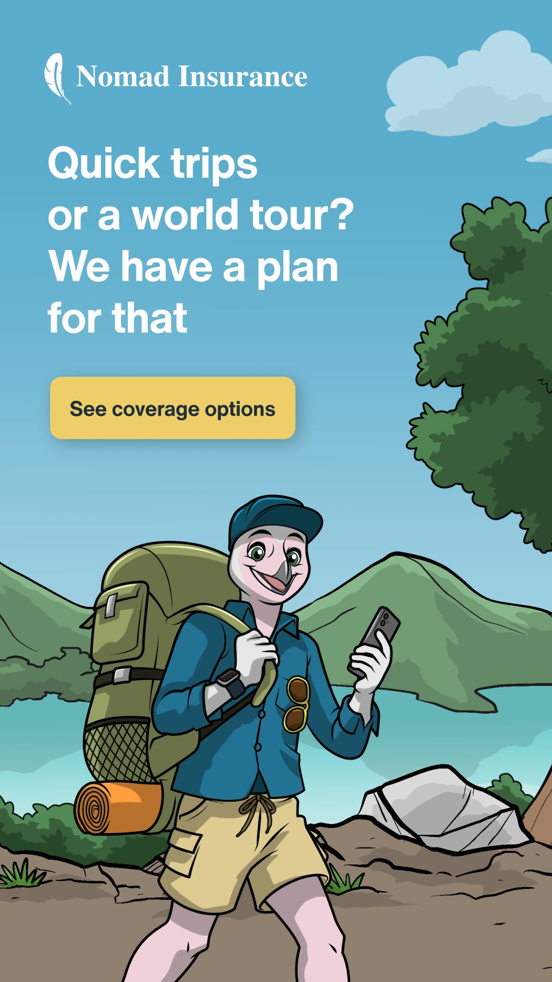 SafetyWing Nomad Insurance — quick trips or a world tour, we have a plan for that